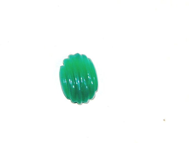 hoseki Columbian Emerald Panna 1.6Cts stone Regular Oval Crystal Stone  (Green 1 Pieces)