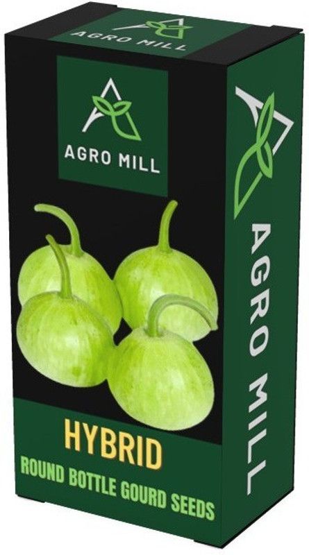 AGRO MILL ROUND BOTTLE GOURD Seed  (25 per packet)