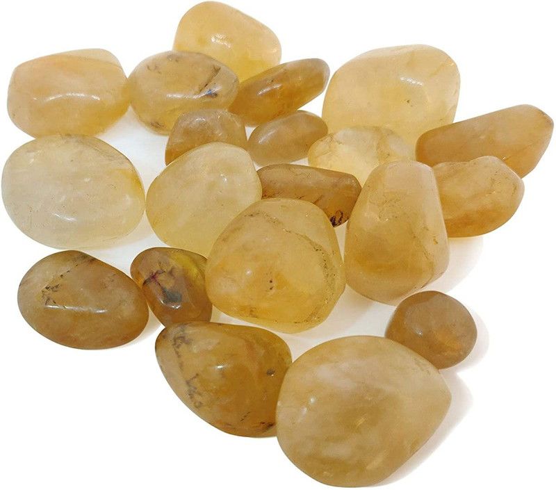 Shubhanjali LN01GCT200 Regular Asymmetrical Crystal Stone  (Yellow 200 g)