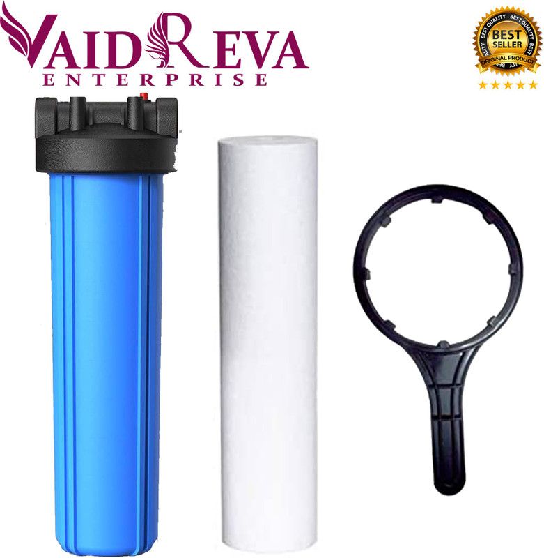 VAIDREVA 20 Inch Jumbo Big Water Filter Housing Pre Filter With Jumbo Spun, Spanner Key Solid Filter Cartridge  (0.5, Pack of 3)