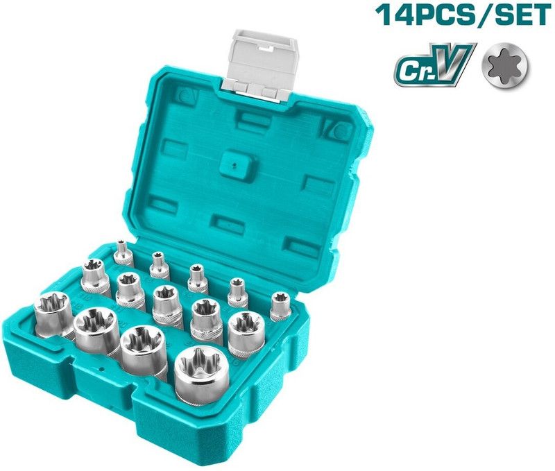 TOTAL THKTETS0114 14PCS STAR SOCKET SET Socket Set  (Pack of 1)