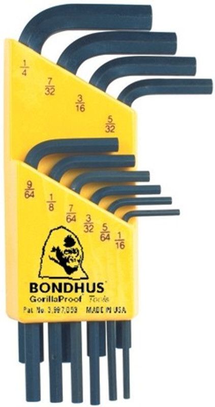 BONDHUS 12238 Allen Key Set