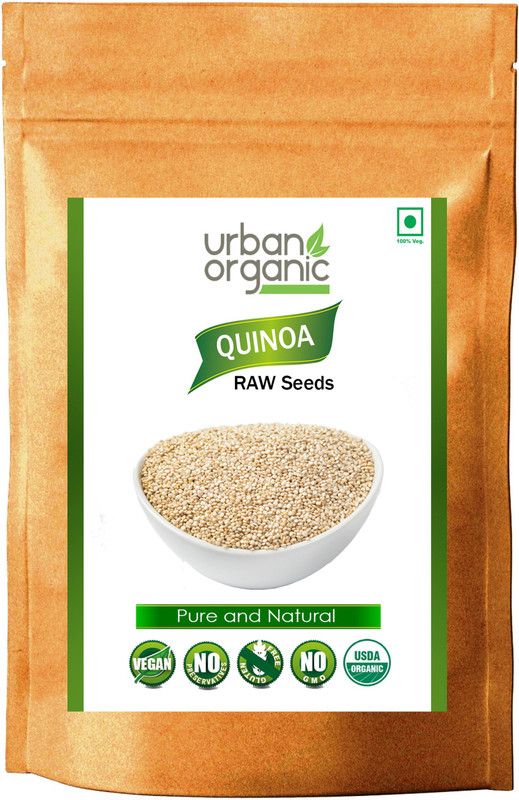 Urban Organic Whole White Quinoa Grain - Best Nutrition Food | Gluten Free | Rich in Protein & Fiber | Help Weight Loss | Diabetic Friendly (1 Kg pack) Seed  (1 per packet)