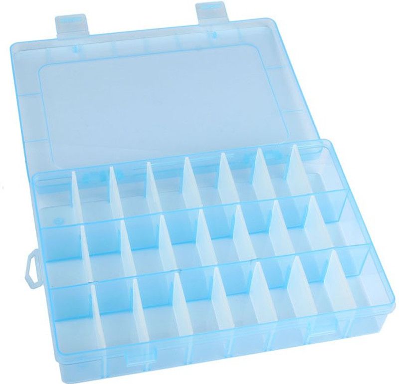 DIY Crafts Shelf Organizers  (Blue, Plastic)