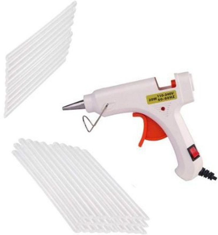 Eurospa White Old with 40 Stick Standard Temperature Corded Glue Gun  (7 mm)