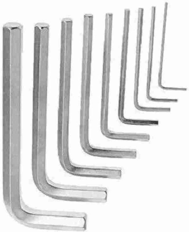 Nk products Allen Key Kit Bolt L Shape Repair Tool Set for Bike/Bicycle/Cycle/Guitar (Set 9) Allen Key Set