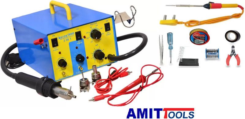 S Traders SMD Hot Air Gun Quick 900- Watt 270 W Heat Gun 270 W Temperature Controlled  (Flat Tip)
