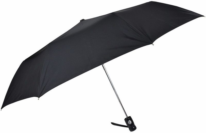 Fendo 3 fold good quality black color Umbrella  (Black)