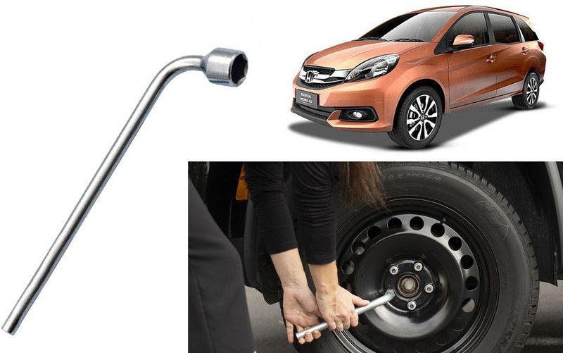 Auto Kite WS4A22 19mm Metal L-Shaped Car Wheel Nut Spanner Wrench 19mm Metal L-Shaped Car Wheel Nut Spanner Wrench Single Sided L Type Wrench  (Pack of 1)