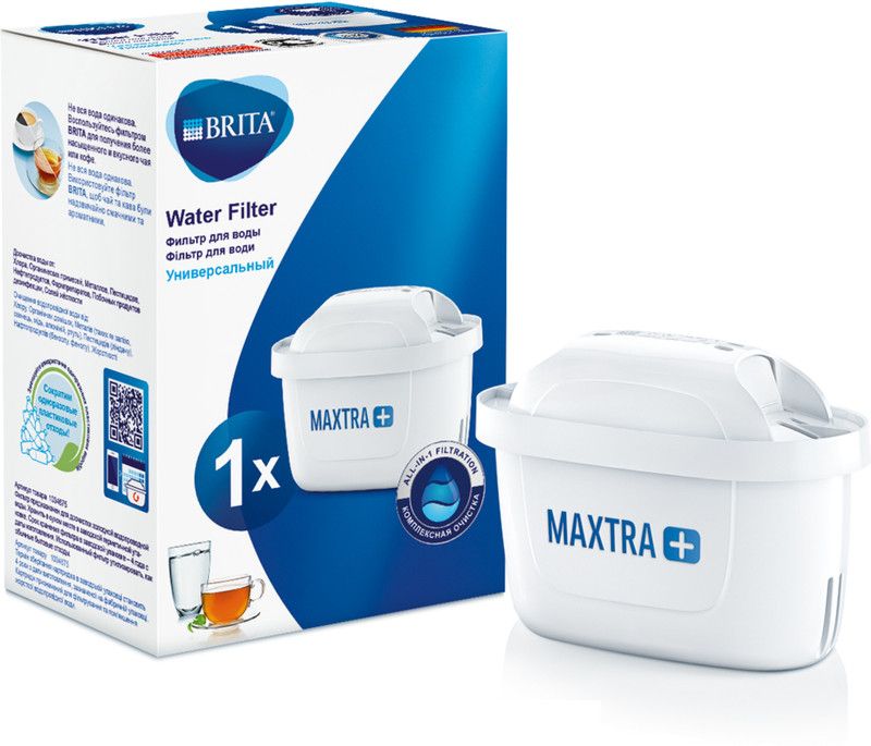 BRITA MAXTRA+ German Engineered Water Filter Refill Cartridge, Compatible with Water Filter Jugs, Powerful Filtration with MicroFlow Technology, Improves Taste of Water, Pack of 1 Media Filter Cartridge  (N/A, Pack of 1)