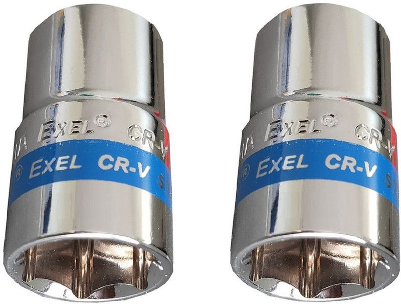 ALPHABET 1/2" Square Drive (12 & 14) -MM Taparia-Hex Socket Set  (Pack of 2)