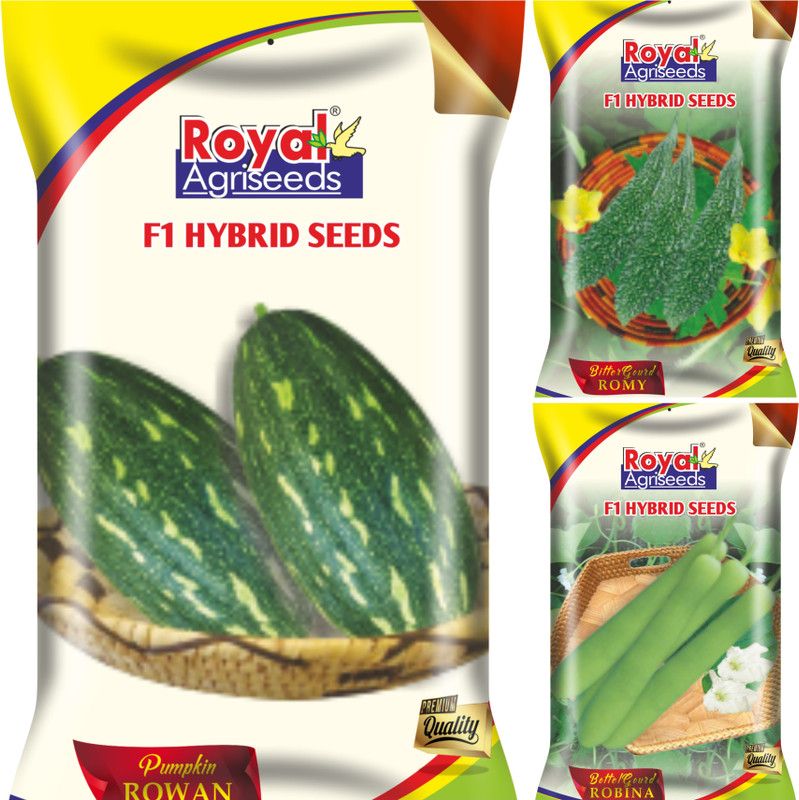 ROYAL AGRISEEDS Bottle Gourd, Pumpkin, Bitter Gourd Seed  (85 per packet)