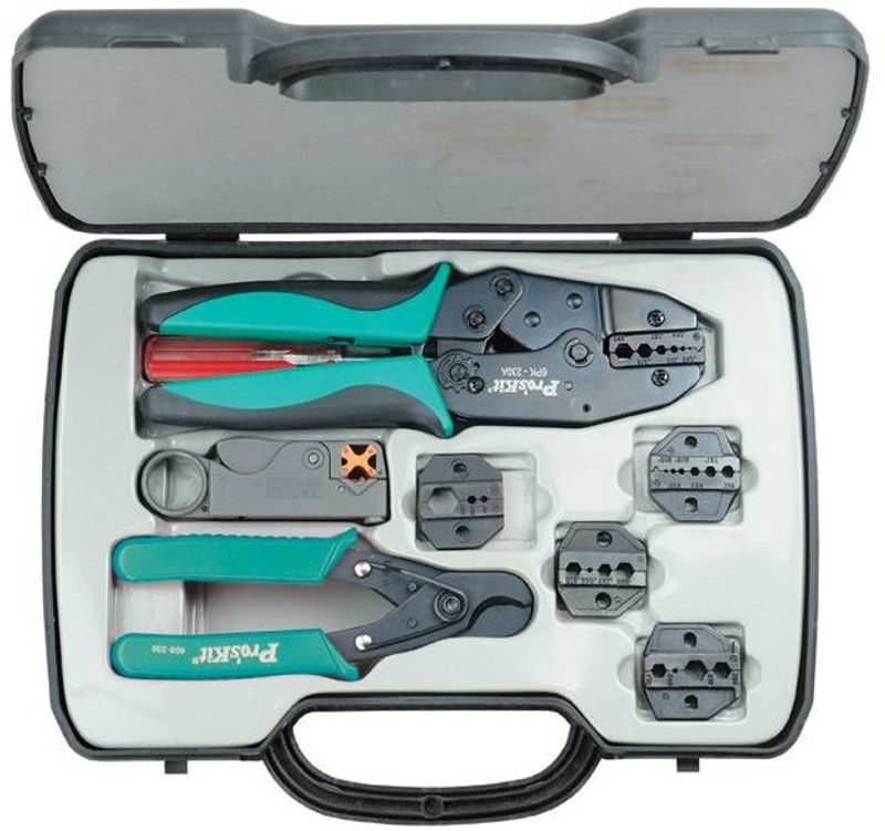 Proskit 6PK-330K Coaxial Crimping Tool Kit Manual Crimper