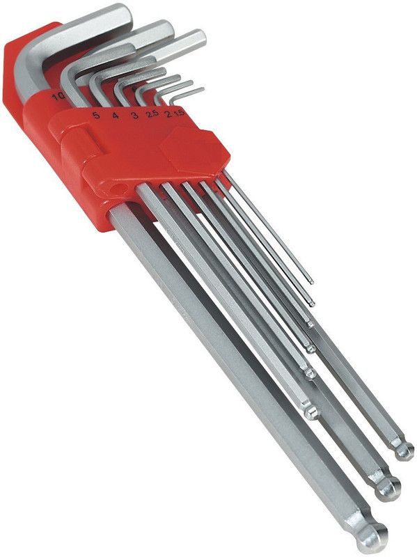 Inditrust  9 pcs long Allen Key Set Allen Key Set