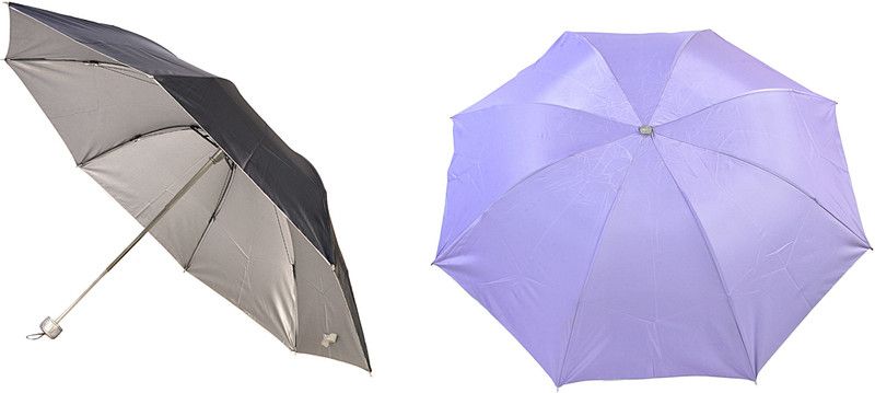 Lavennder LW-COMBO2-UMB302 Umbrella  (Black, Purple)