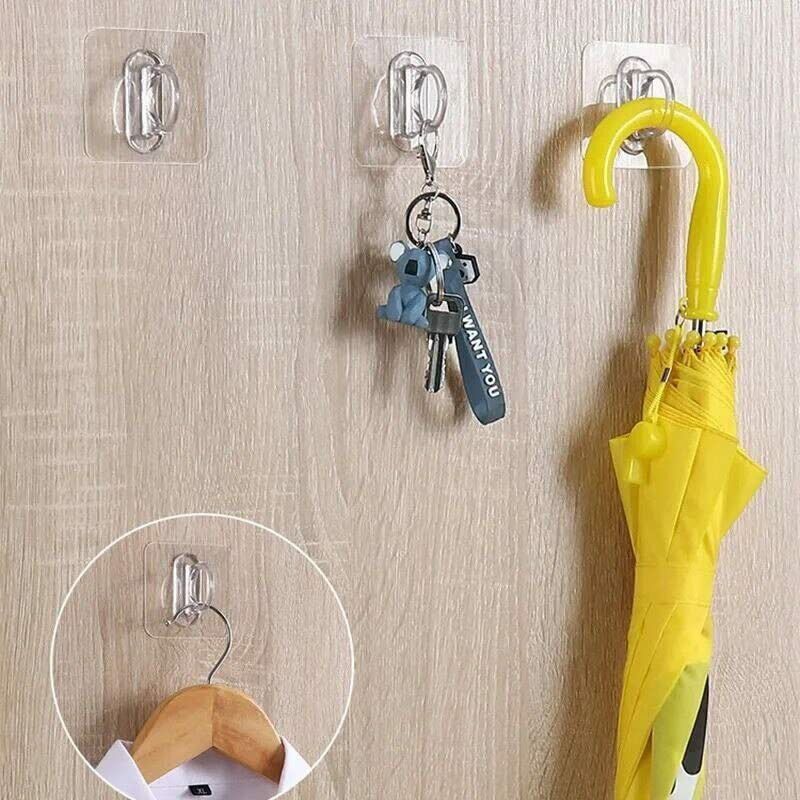 GLITZKIVA FASHION Ring Hook Multi-Functional Adhesive Hook Sticker Wall Hook 4  (Pack of 1)