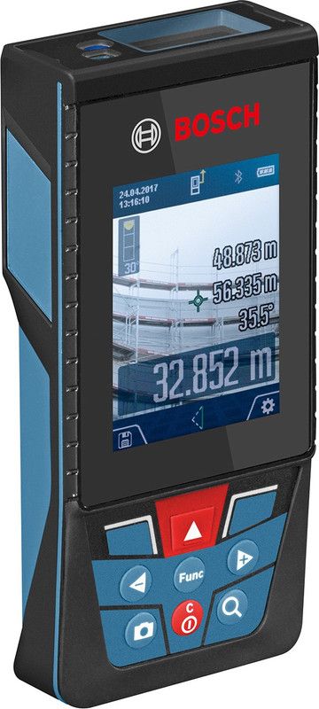 BOSCH GLM 150C Laser Distance Meter with Inbuilt Camera 150m Range Non-magnetic Engineer's Precision Level  (14.2 cm)
