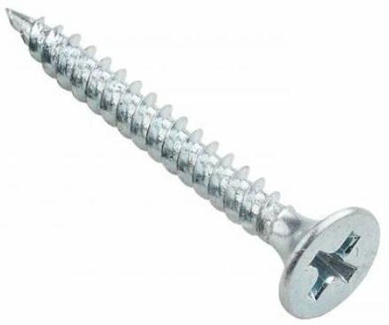 NRM Nickel Flat Head Sheet Metal Screw  (13 mm Pack of 1000)