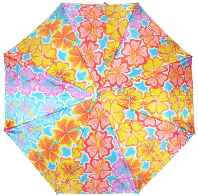 Fendo 3 Fold Auto Open Flower Design Ladies Umbrella  (Multicolor)