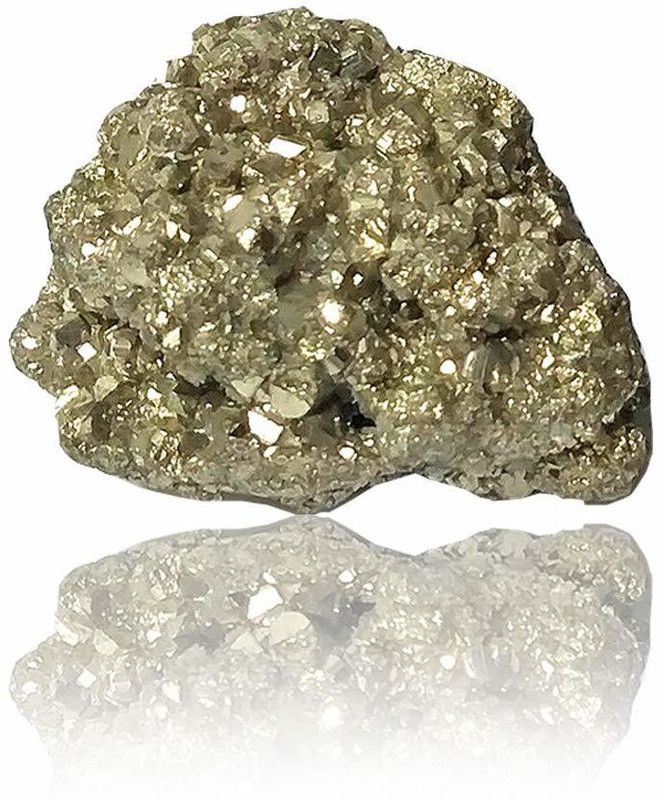 REIKI CRYSTAL PRODUCTS Natural Pyrite Cluster / Tumble / Rough Stone for Reiki Healing and Vastu Correction and Increase Creativity 20 Gm Stone Regular Rectangular Crystal, Quartz, Onyx, Jasper Stone  (Gold 20 g)