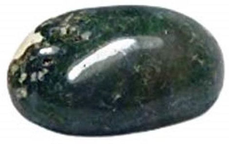 hoseki Natural Bloodstone Heliotrope stone 59.5ct Regular Asymmetrical Crystal Stone  (Green 1 Pieces)