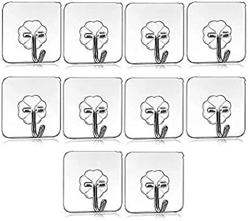khodal Wall Hooks Heavy Duty Hooks for Hanging Hook 10  (Pack of 10)