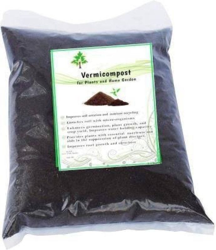 GRNET 100% Natural Vermicompost Organic Fertilizer & Natural Plant Soil Manure for Home Gardening and Potting Mix Manure  (6 kg, Powder)