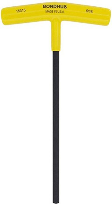 BONDHUS 15313 5/16" Hex T-Handle 9" Length Allen Key Set
