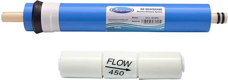 AMPEREUS Ro Membrane + Fr-450 Solid Filter Cartridge  (0.5, Pack of 2)