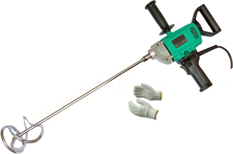 Inditools 1250W WITH 6 MONTHS WARRANTY Heavy Duty 220v Electric Mixer Machine with Rod and Gloves (16mm) Rotary Tool  (16 mm)