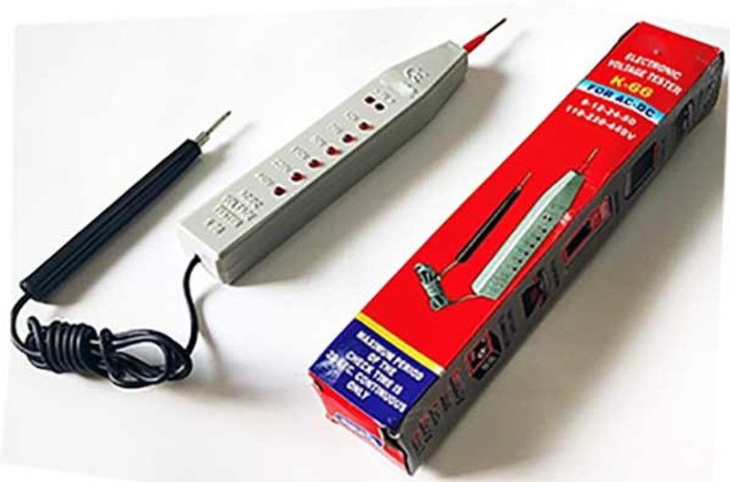 A&S TOOLSHOP K-66 Voltage Tester AC/DC Electronic Voltmeter with LED indicator Digital Voltage Tester