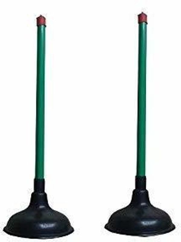 Vararo All-Rounder Plastic Toilet Kitchen Drain Sink Plunger Unblocker [pack of 2} Multi-purpose Plunger