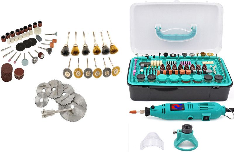 Digital Craft 388PC Die Grinder Kit,12Pc Wire Brush ,6Pc Circular Saw Blade,105Pc Rotary Tools Rotary Tool  (3 mm)
