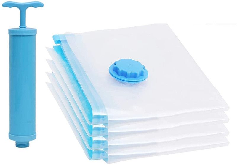 CPEX Vacuum Space Saver Clothes Organizer, Zip Lock Bags with pump(50x60cm) Pack Of 2 Travel Storage Vacuum Bags, Miscellaneous Storage Vacuum Bags  (Pack of 2)