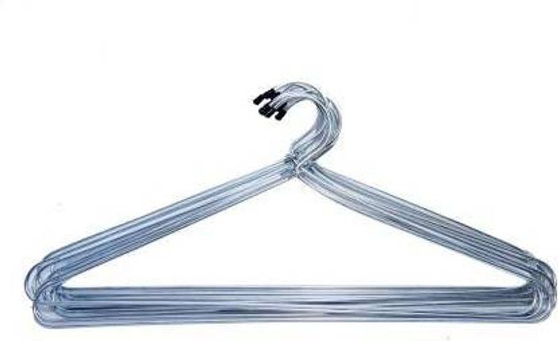 TrickON 15 pcs stainless hanger Steel Shirt Pack of 15 Hangers For Shirt  (Steel)