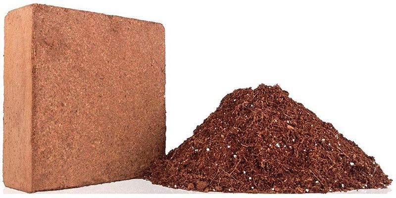 Aamivi Coco peat Export Quality Coco peat Block for Gardening 1 Kg Expand 13 Liters of Power Potting Mixture  (1 kg, Cake)