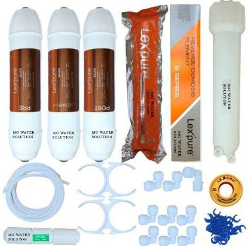 colorsole MG WATER SOLUTION SILVER INLINE PRE POST SEDIMENT CARBO... Pleated Filter Cartridge  (0.2, Pack of 1)