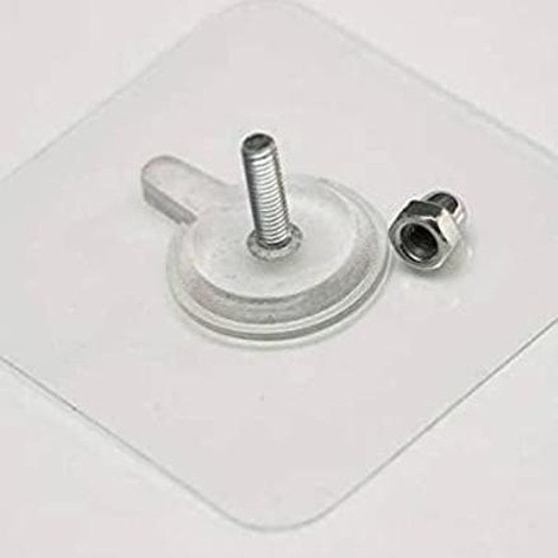 SHM Wall Hook Screw Adhesive Non-Trace No Drilling Bathroom Installation Hook Hook 10  (Pack of 1)