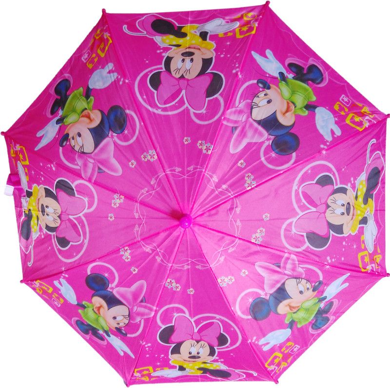 Fiable Creations Minie Mouse_2 18" Radius kids Umbrella  (Pink)