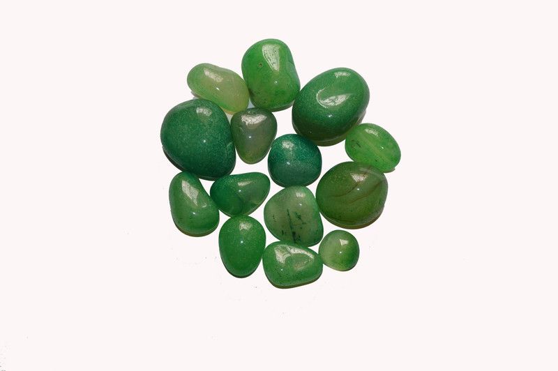 Prisha PC13 Polished Asymmetrical, Round, Oval Onyx Pebbles  (Green 1 kg)