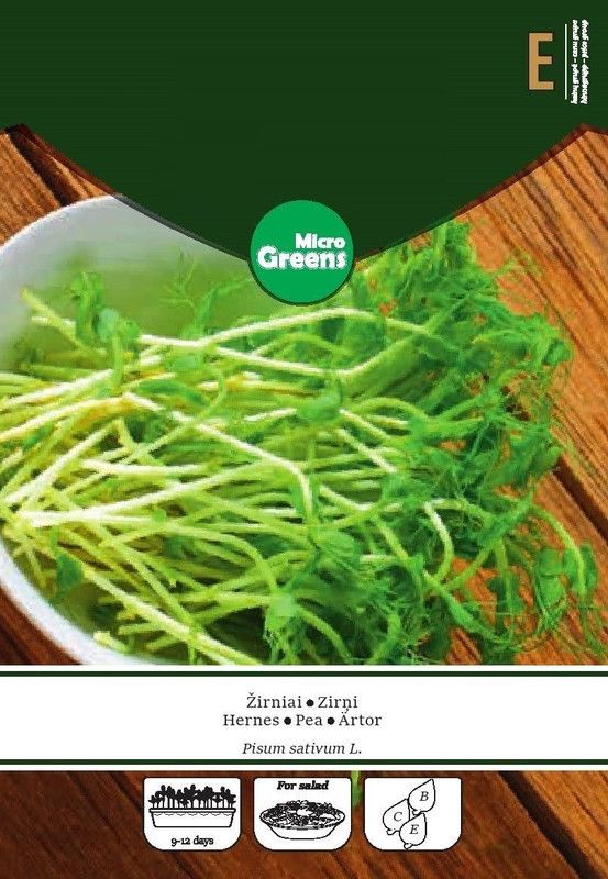 Qualtivate ™ Pea MICROGREENS Seeds Seed  (500 per packet)