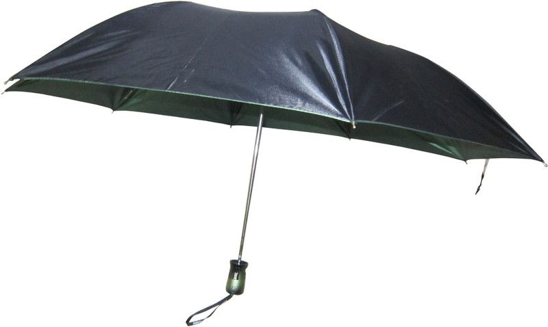 Fendo Avon shine_B 2 Fold black color Umbrella  (Black)
