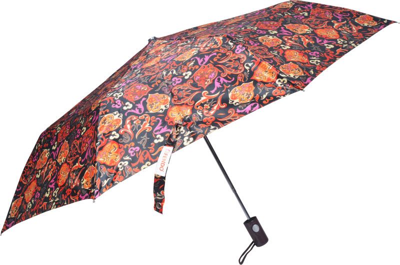 Fendo 3 Fold Beautiful look Auto Open Ladies Umbrella  (Multicolor)