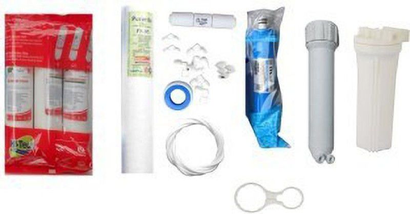 colorsole Hi Tech 1 Year RO Service Kit with Inline set, TFC Micro (MCM) 80 GPD membrane, Bowl, MH, Spun and Oth... Pleated Filter Cartridge  (0.2, Pack of 1)