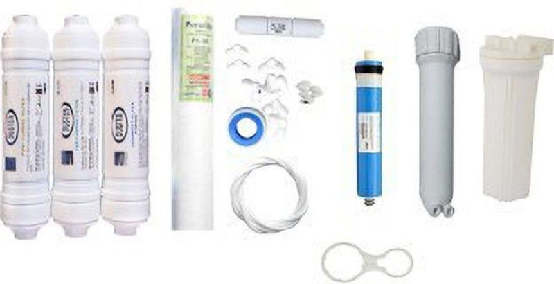 colorsole DUSTER 1 Year RO service Kit with Inline set, Vontron 75 GPD membrane, Housing (MH), Bowl, Spun and Ot... Pleated Filter Cartridge  (0.2, Pack of 1)