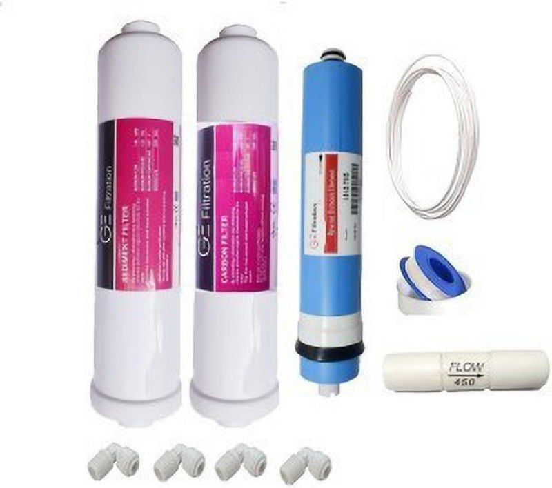 colorsole GE FILTRATION RO service kit (Sediment FIlter,Carbon Filter,High TDS membrane,FR,Elbow connectors) one... Pleated Filter Cartridge  (0.2, Pack of 1)