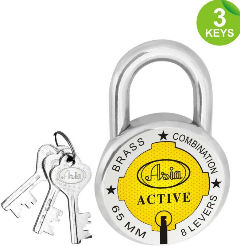 Asia Round Active_65mm Padlock  (Silver)