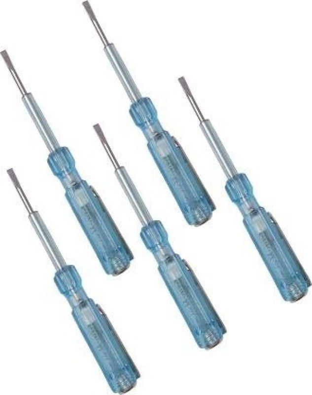 zexson Pack of 5 Electrical Voltage Line Tester Pocket Pen 90-500V with Neon Bulb Analog Voltage Tester