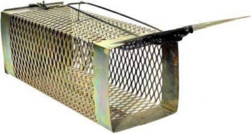 Cqura Live Rat Trap Iron Cage / Rodent Control / Cage for Catching Rat No Poison Pest Control Use For School I Home I Kitchen I Shops I Malls Etc.. With Heavy Duty Mouse Cage Live Trap