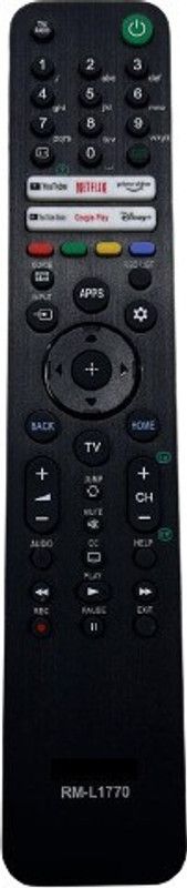 Nij RM-L1770 Smart LED LCD TV Remote Control SONY Remote Controller  (Black)